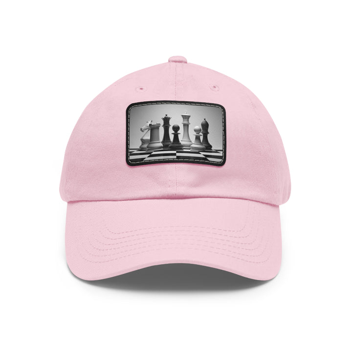 Chess Dad Hat with Leather Patch (Rectangle)