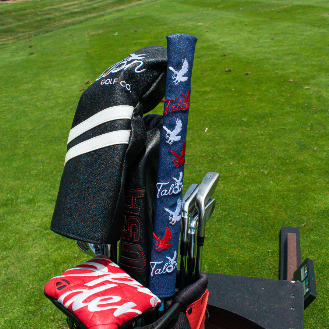 Alignment Stick Headcover on the Green.