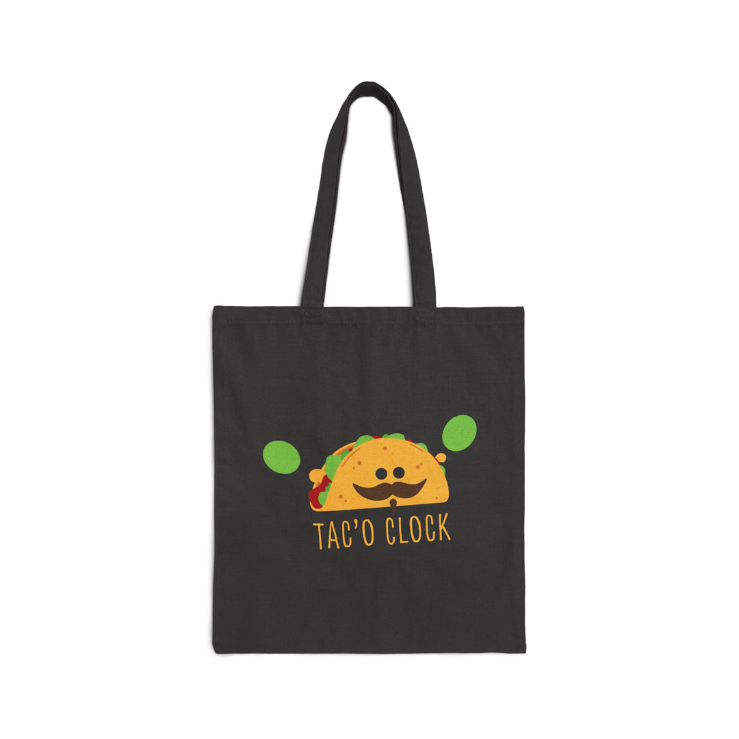 Taco O' Clock Cotton Canvas Tote Bag