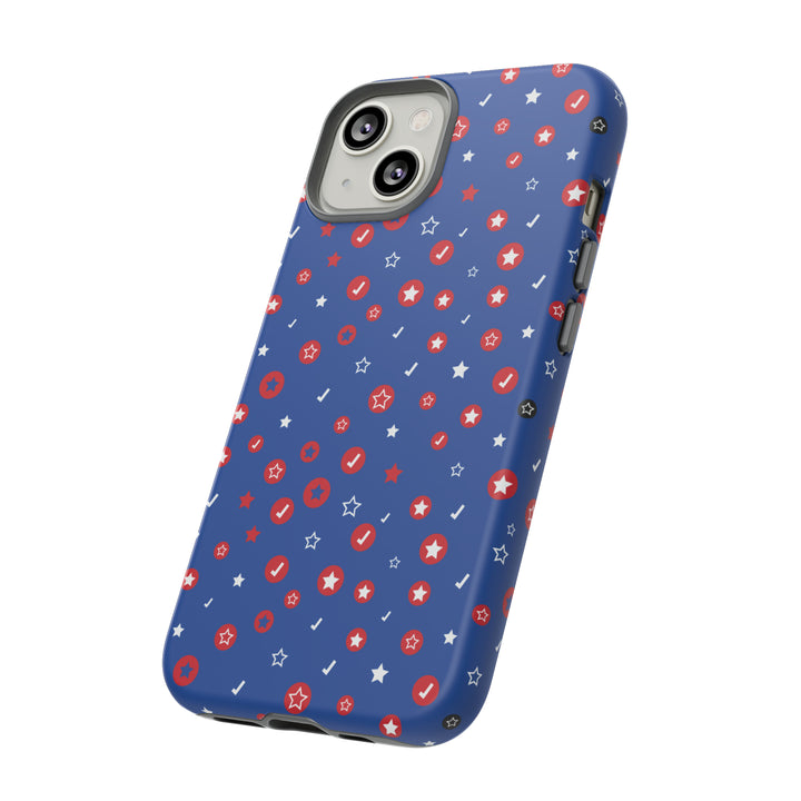 Checks and Stars Tough Phone Case