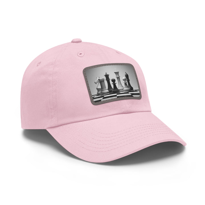 Chess Dad Hat with Leather Patch (Rectangle)