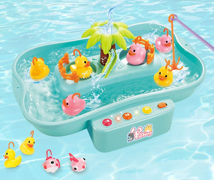 Electric Fishing Toy Set Interactive Water Cycle Game for Kids.