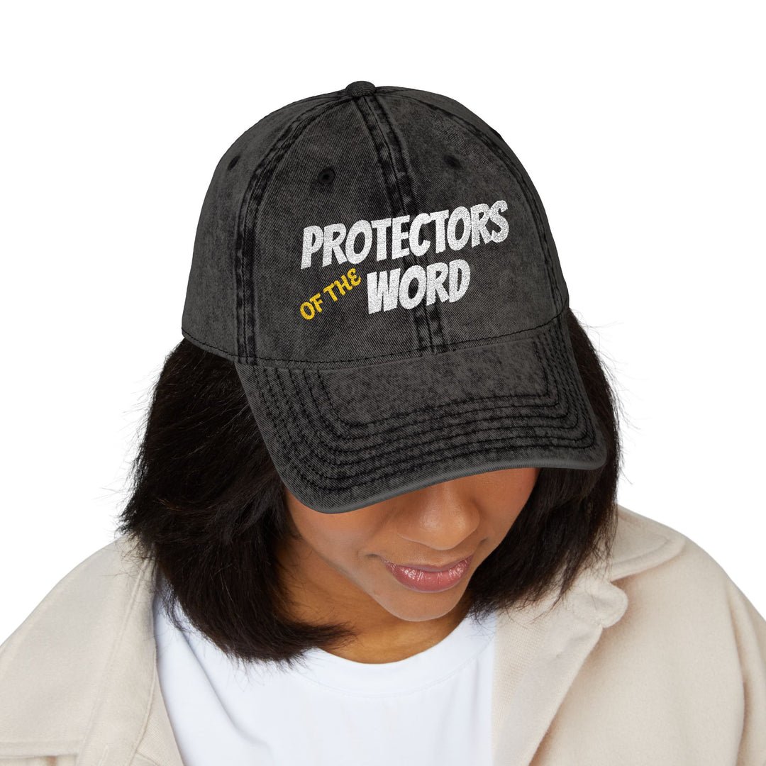 Protectors of the Word Embroidered Vintage Cap