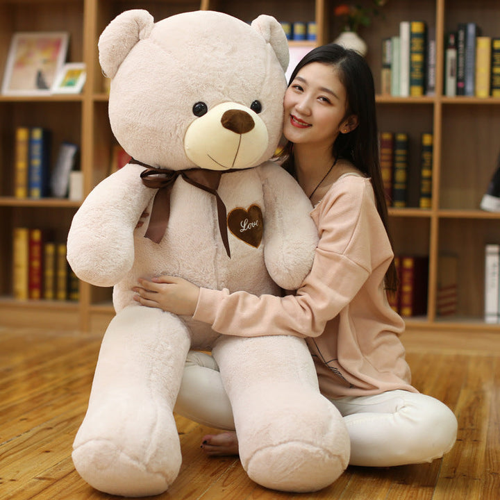 Plush Teddy Bear Doll Soft Stuffed Toy with Ribbon Design