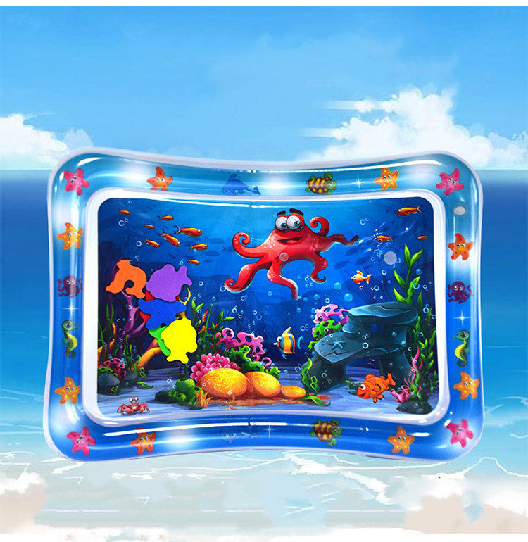 Baby Inflatable Water Play Mat Sensory Tummy Time Cushion