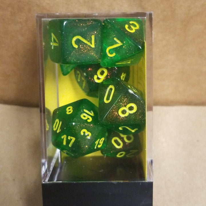 Chessex Maple Green/yellow (Multiple Options)