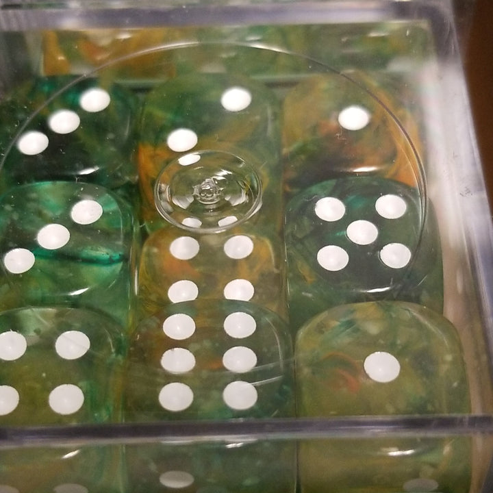 Nebula Spring/white Luminary 7-Dice/16mm/12mm/30mm/Ten10's