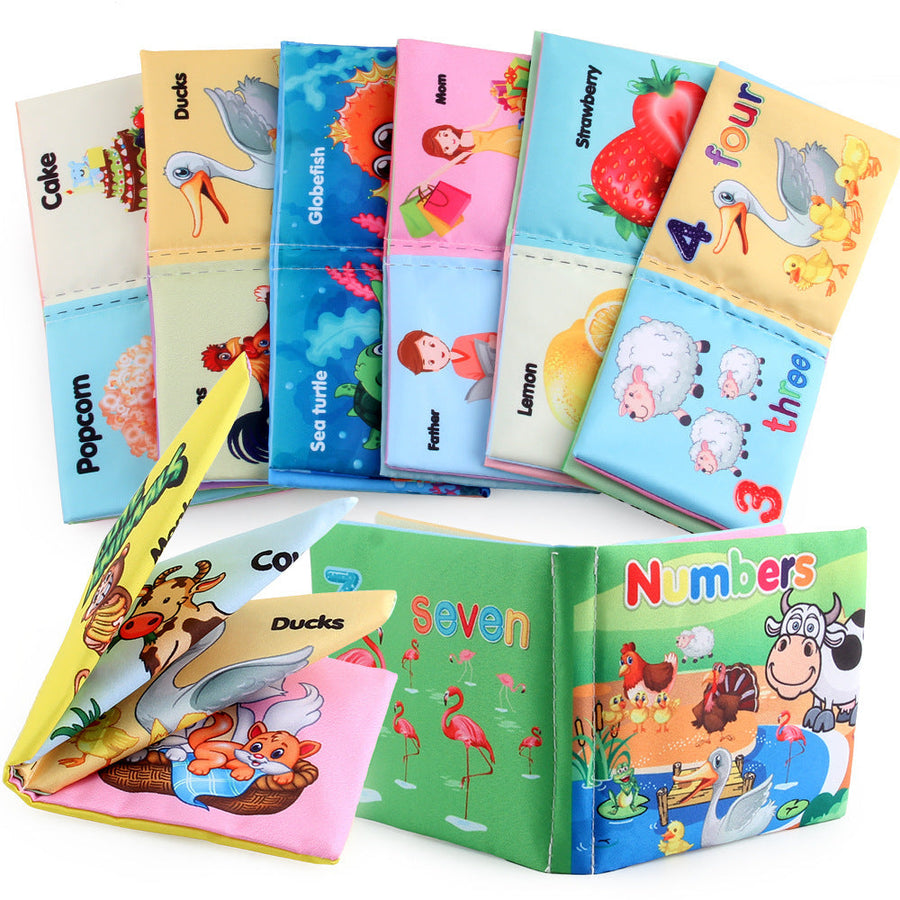 Soft Cloth Baby Books Sound Interactive Early Learning Toys