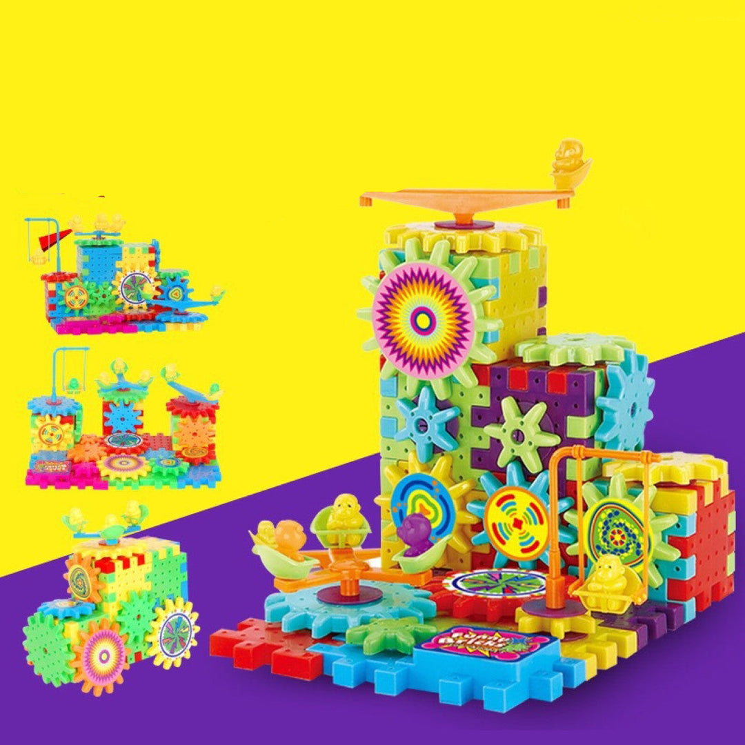 3D Electric Gear Building Blocks – Educational Puzzle Kit for Kids