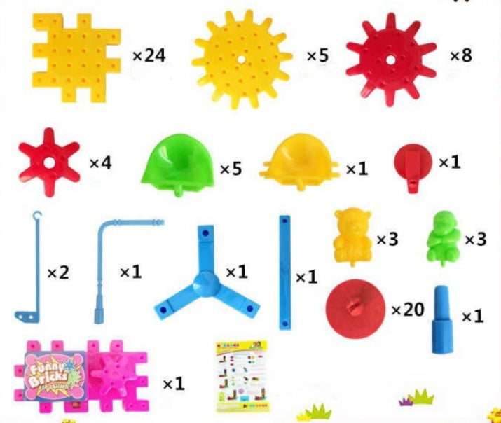 3D Electric Gear Building Blocks – Educational Puzzle Kit for Kids