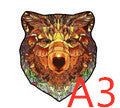 Colorful bear emblem.