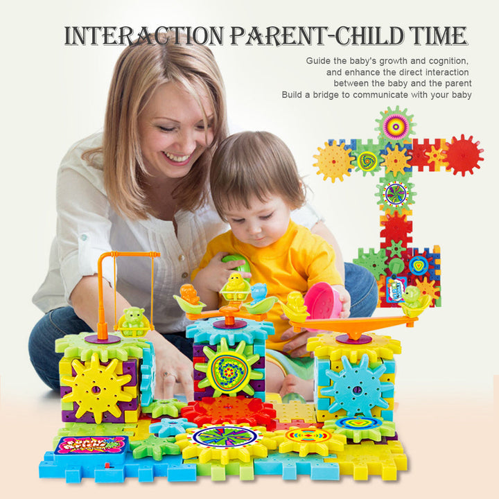 3D Electric Gear Building Blocks – Educational Puzzle Kit for Kids