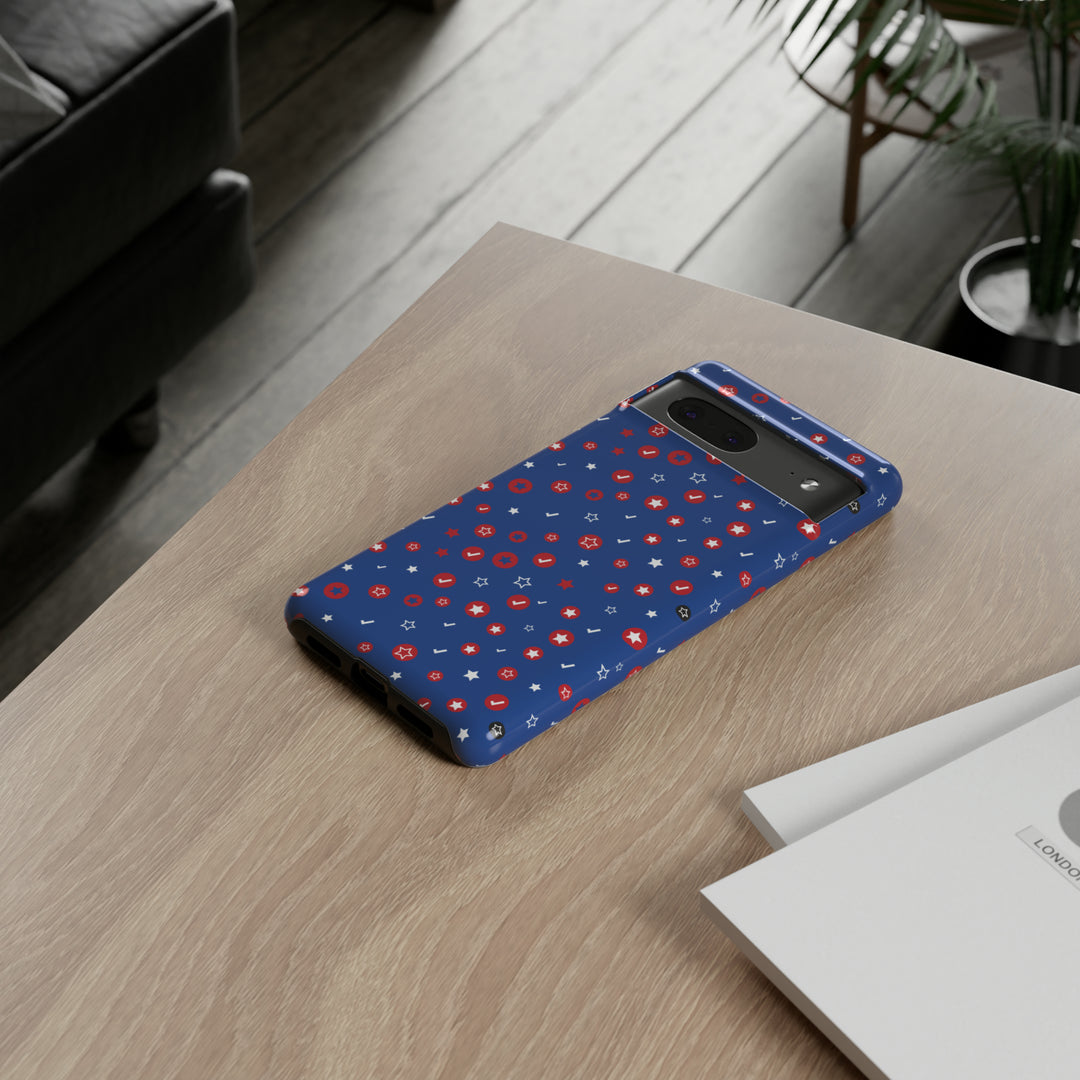 Checks and Stars Tough Phone Case