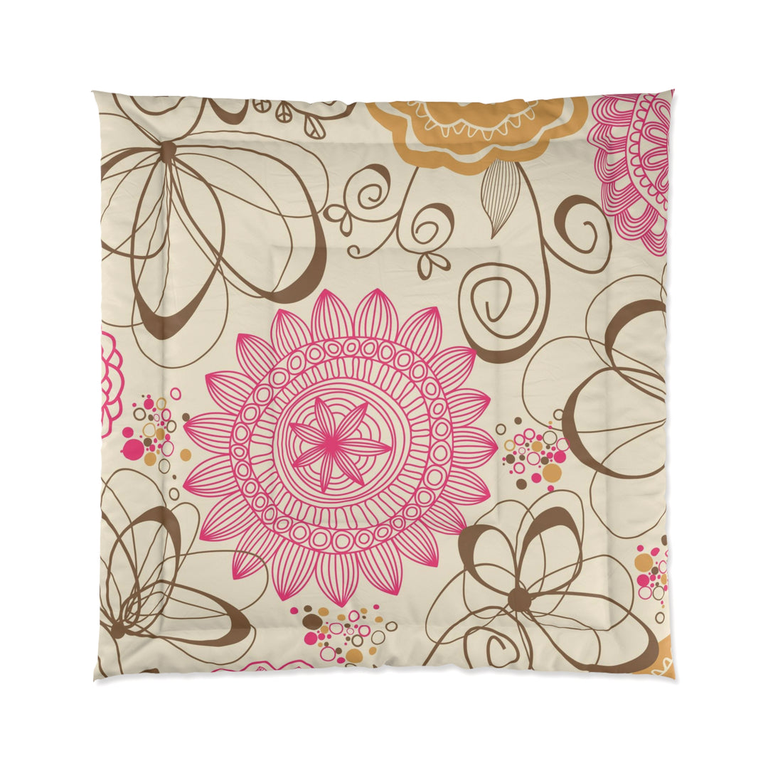 Abstract Flowers Comforter