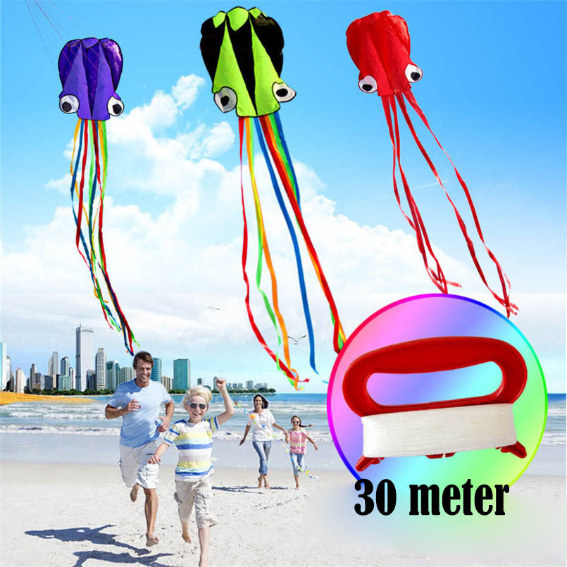3D Octopus Kite with Handle and Line
