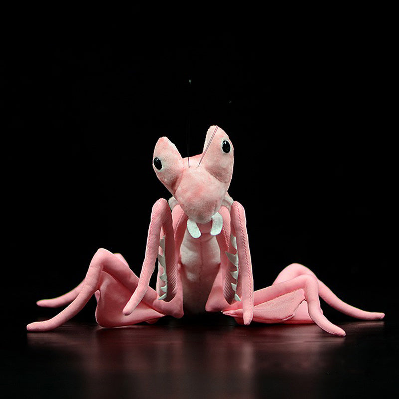 Lifelike Mantis Plush Toy Pink Front