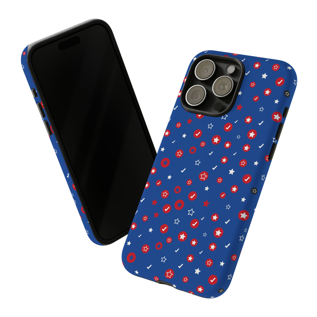 Checks and Stars Tough Phone Case