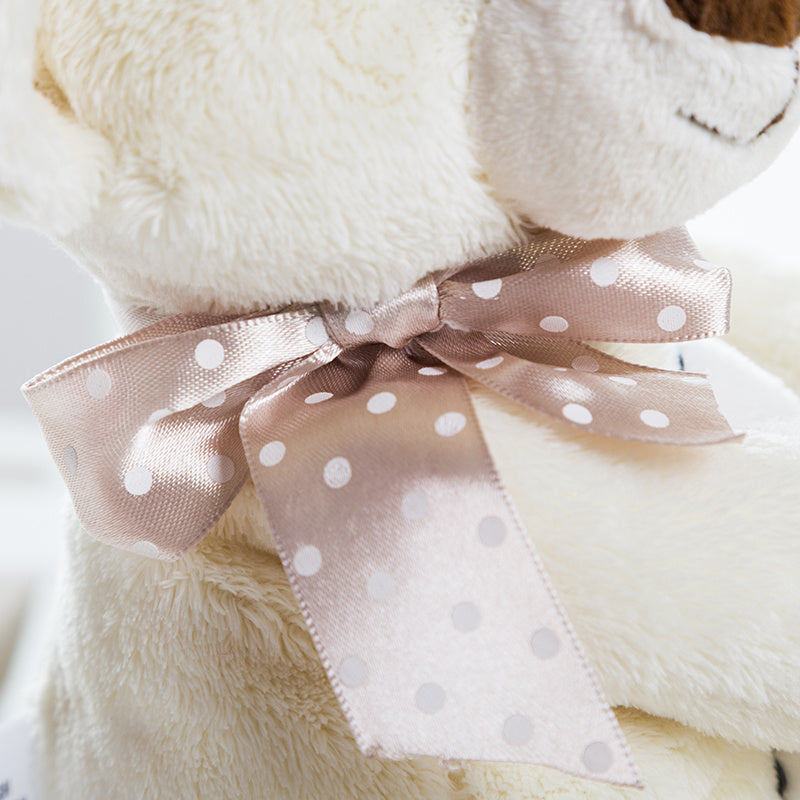Beige Teddy Bear Plush – Soft Stuffed Toy Doll