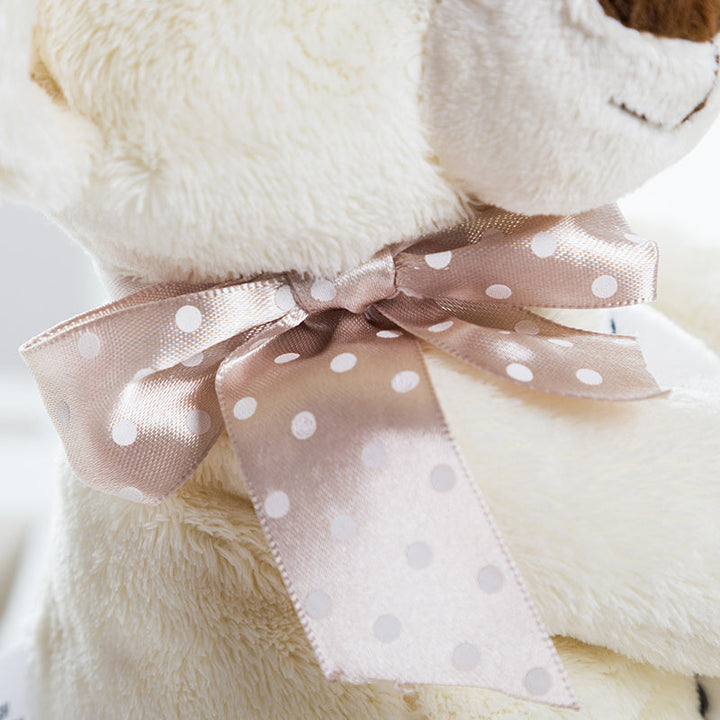 Beige Teddy Bear Plush – Soft Stuffed Toy Doll