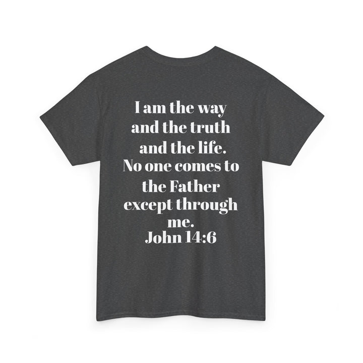 Protectors of the Word Christian T-Shirt No Sleeve Design — 'Victory' Knight Design with John 14:6 Scripture