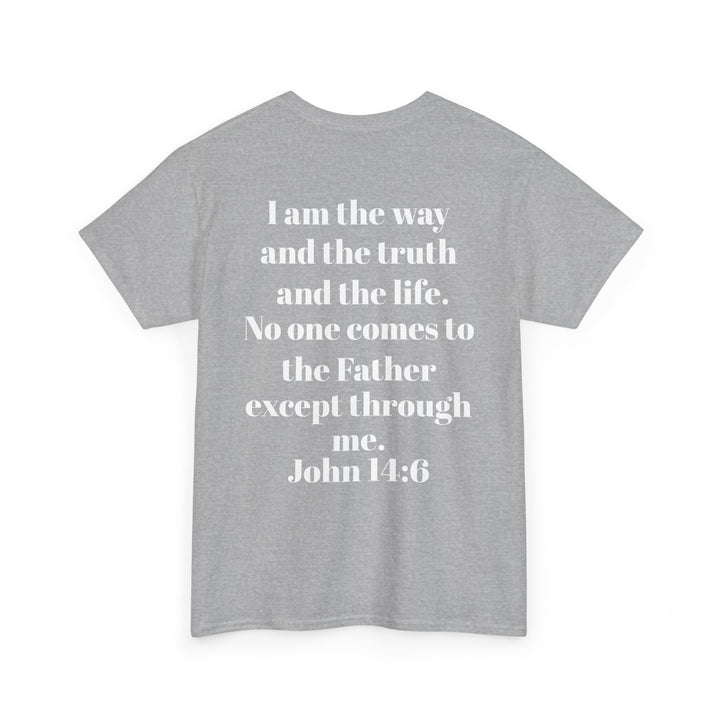 Protectors of the Word Christian T-Shirt No Sleeve Design — 'Victory' Knight Design with John 14:6 Scripture