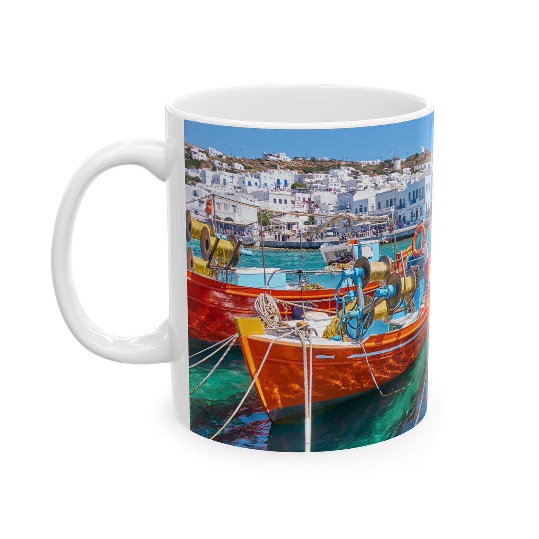 Scenic Greece Ceramic Mug, (11oz, 15oz)