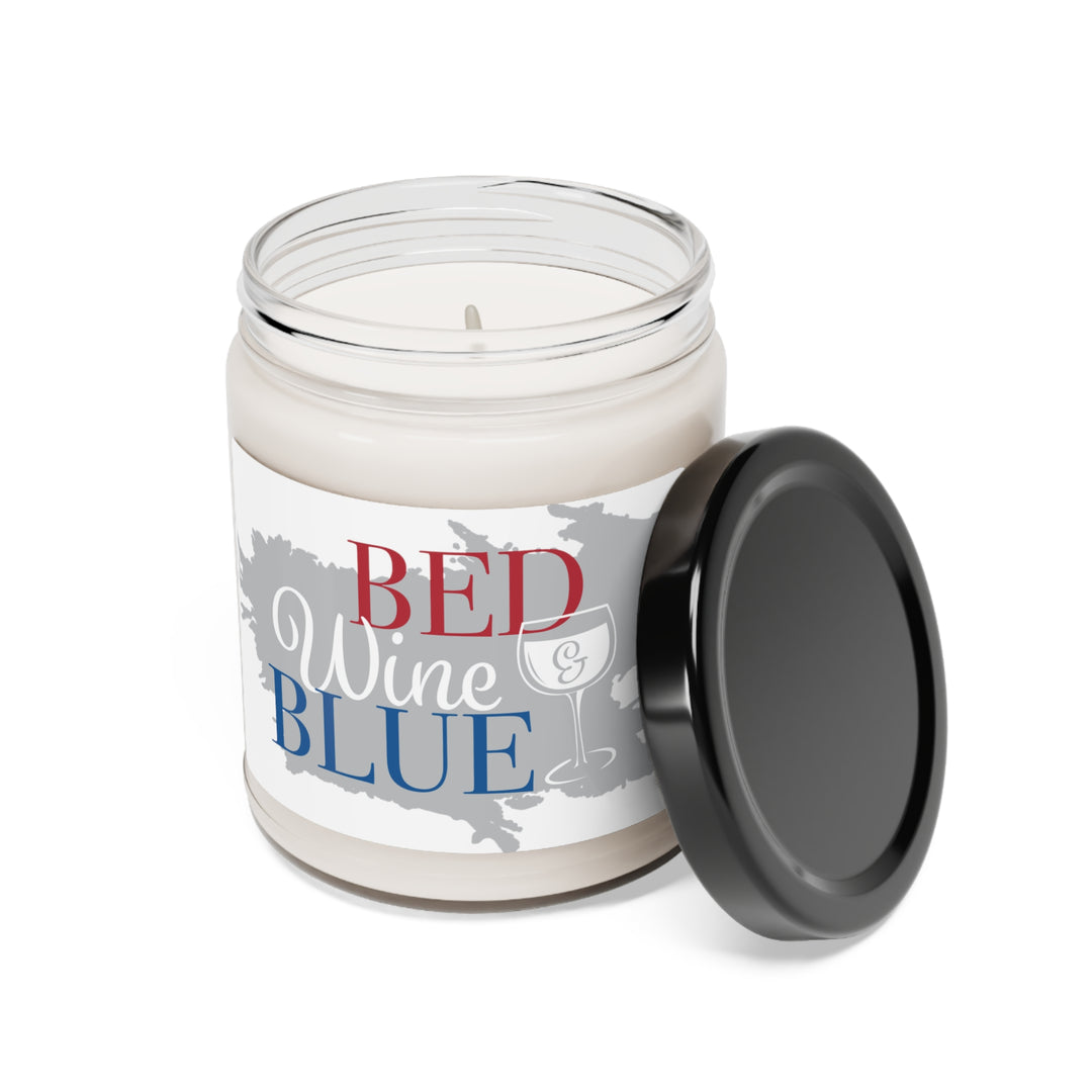 Bed Wine and Blue Scented Soy Candle, 9oz