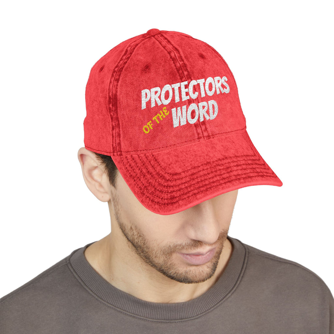 Protectors of the Word Embroidered Vintage Cap