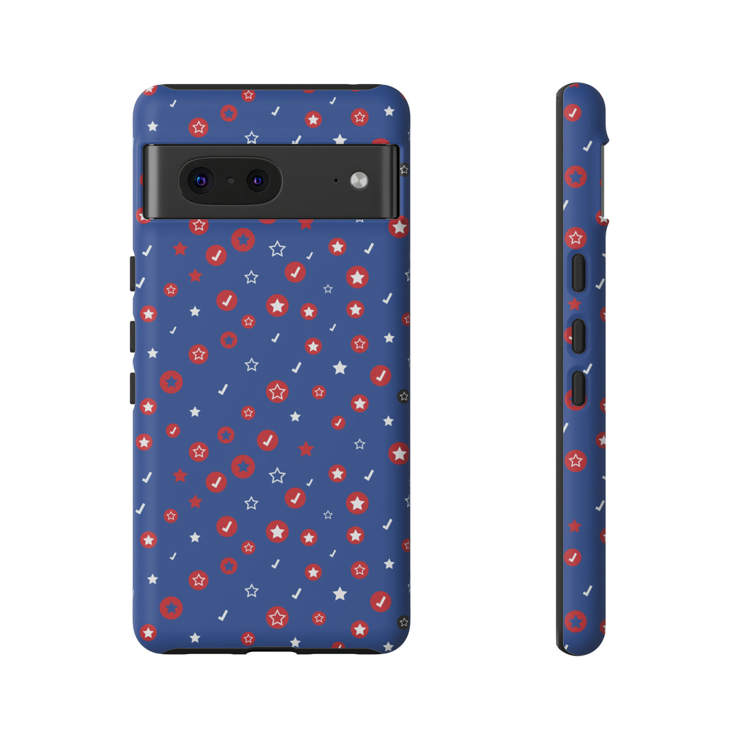 Checks and Stars Tough Phone Case