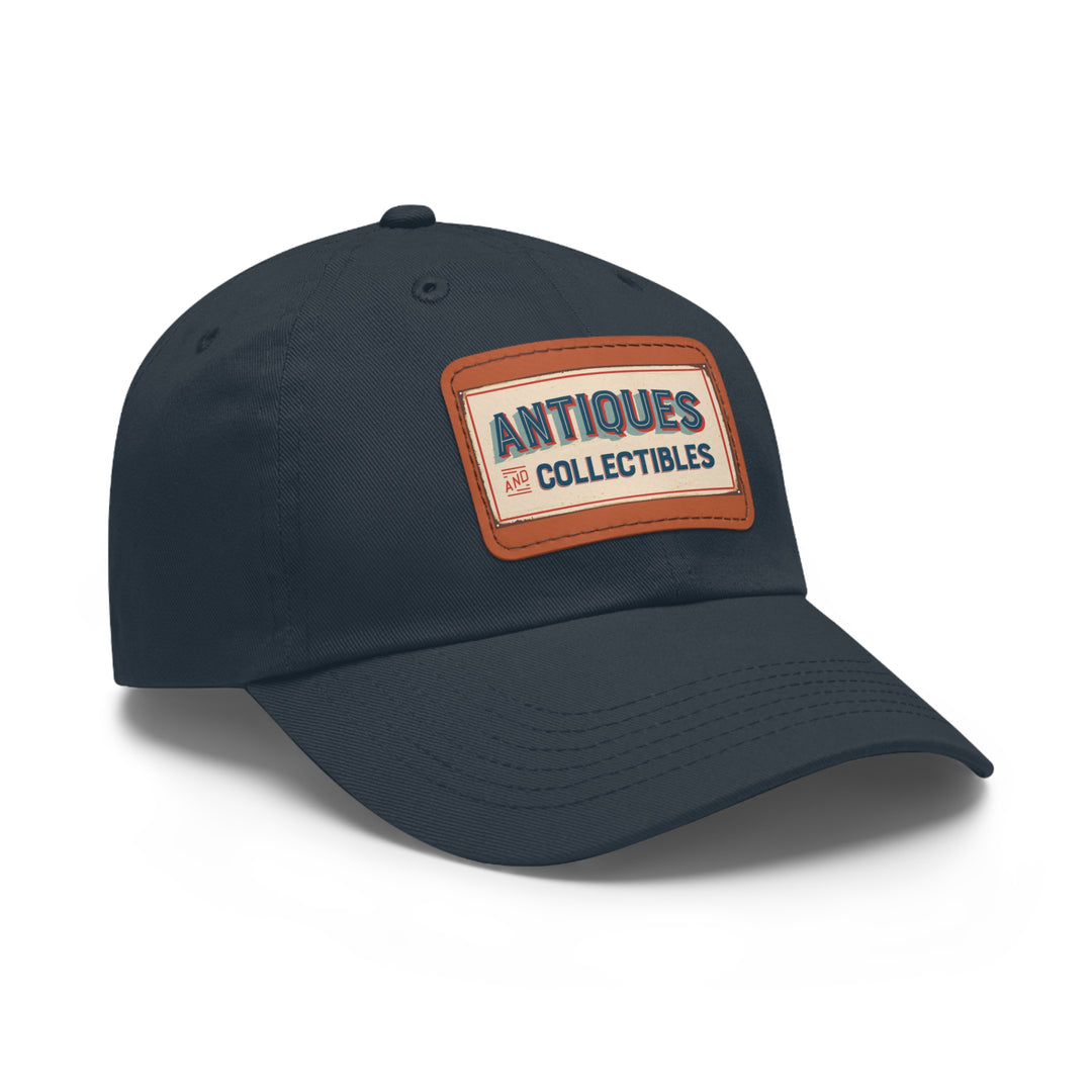 Antiques and Collectibles Dad Hat with Leather Patch (Rectangle)