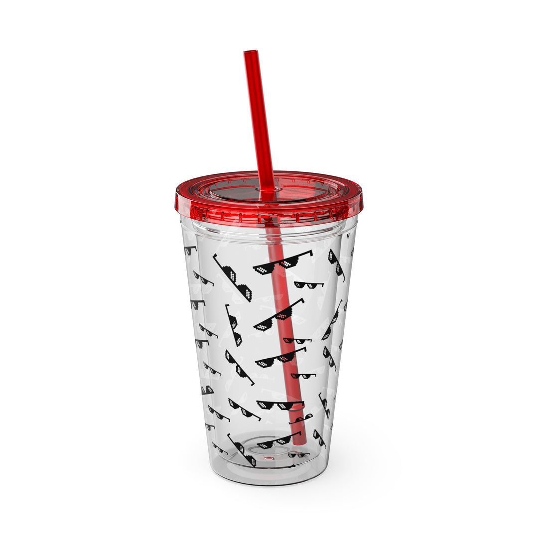 Shade Glasses Sunsplash Tumbler with Straw, 16oz