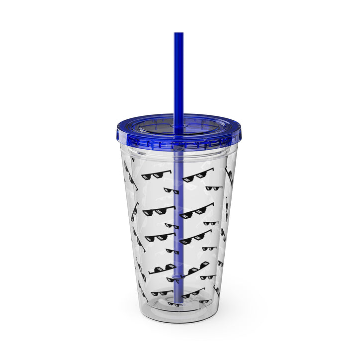 Shade Glasses Sunsplash Tumbler with Straw, 16oz