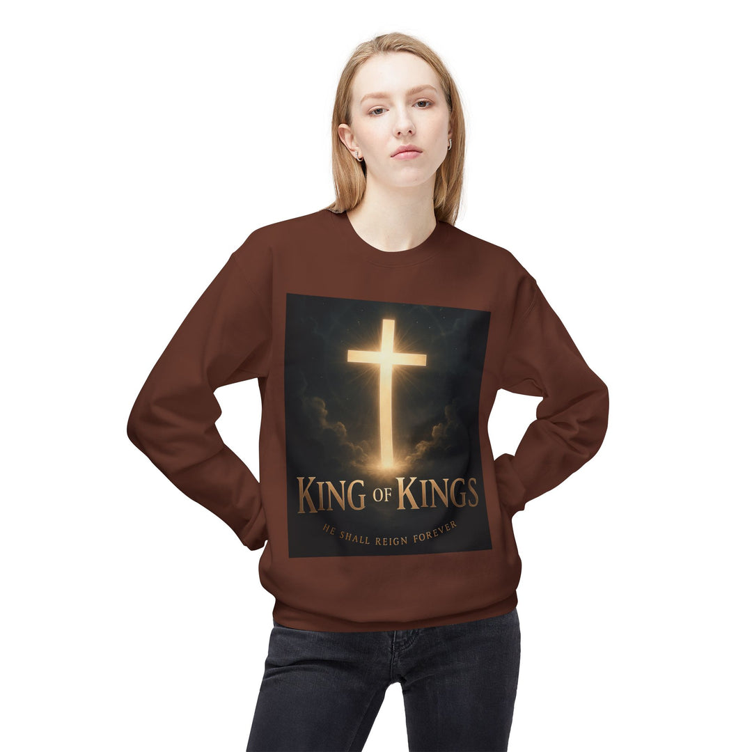 Christian Crewneck Sweatshirt - "King of Kings / Lord of Lords" Religious Pullover