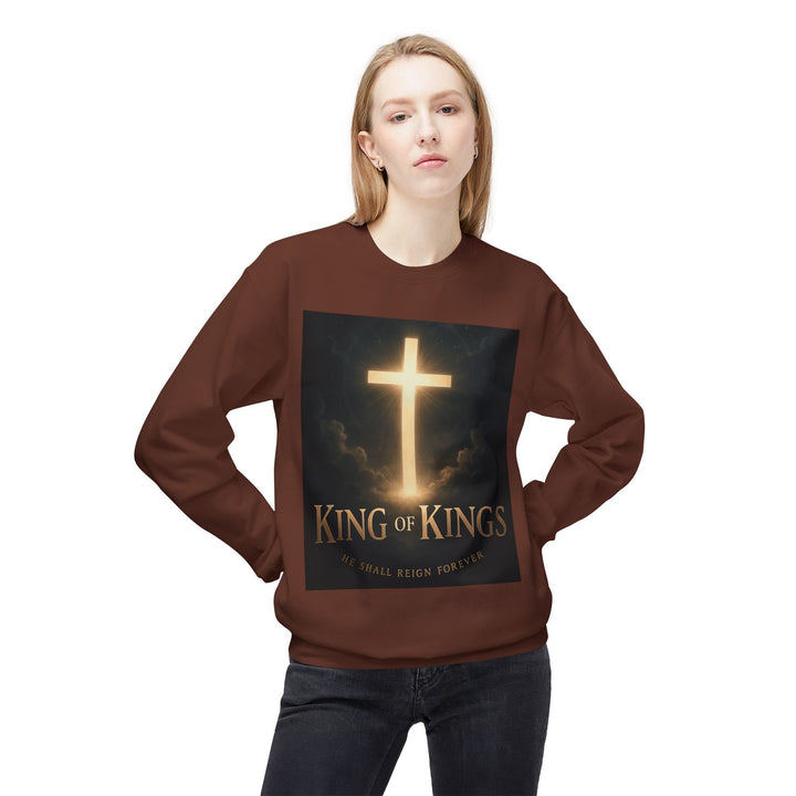 Christian Crewneck Sweatshirt - "King of Kings / Lord of Lords" Religious Pullover