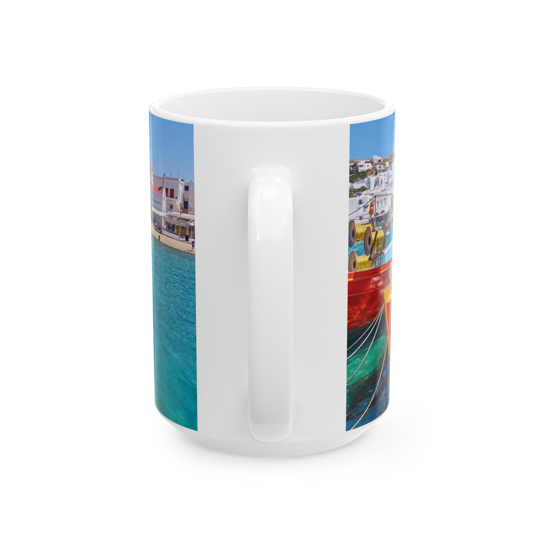 Scenic Greece Ceramic Mug, (11oz, 15oz)