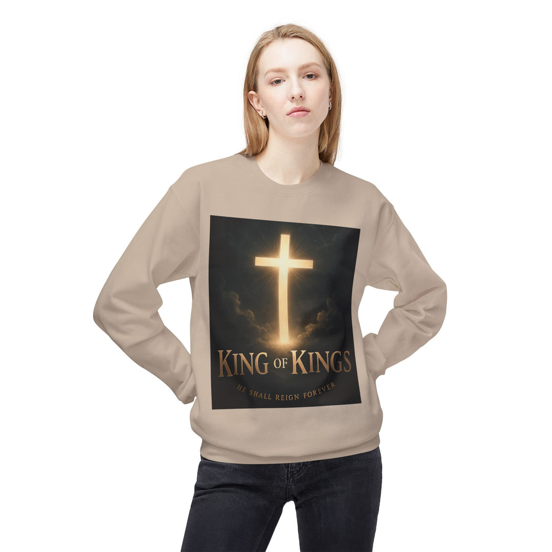 Christian Crewneck Sweatshirt - "King of Kings / Lord of Lords" Religious Pullover