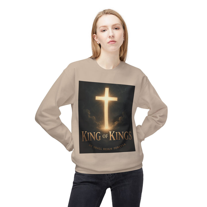 Christian Crewneck Sweatshirt - "King of Kings / Lord of Lords" Religious Pullover