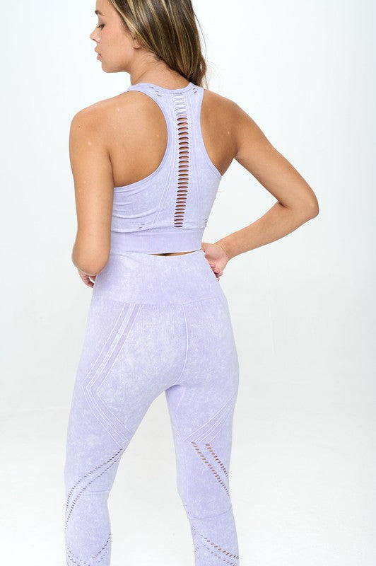 Seamless Two-Piece Yoga Mineral Washed Active Set