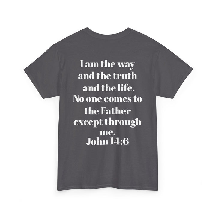 Protectors of the Word Christian T-Shirt No Sleeve Design — 'Victory' Knight Design with John 14:6 Scripture