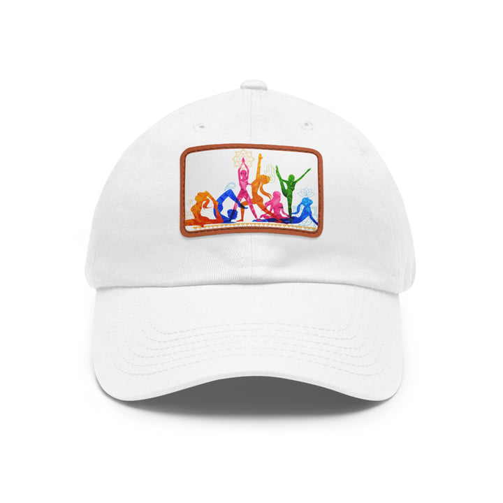 Yoga Dad Hat with Leather Patch (Rectangle)