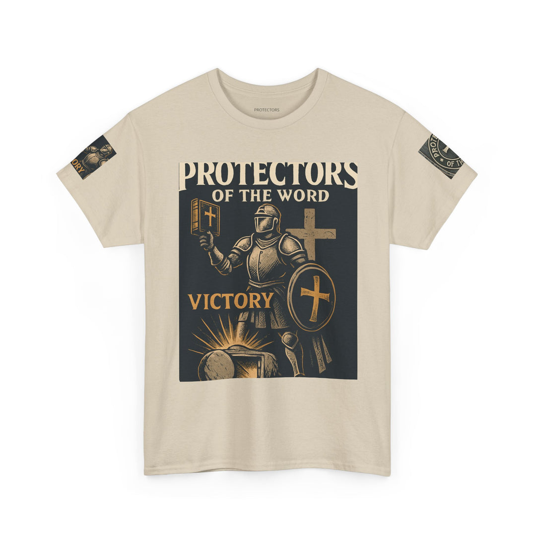 Protectors of the Word Premium Christian T-Shirt — 'Victory' Knight Design with John 14:6 Scripture