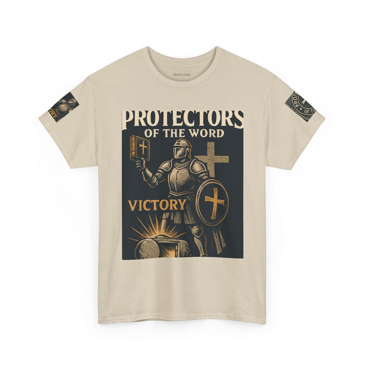 Protectors of the Word Premium Christian T-Shirt — 'Victory' Knight Design with John 14:6 Scripture