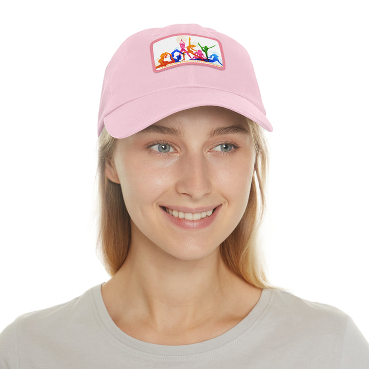 Yoga Dad Hat with Leather Patch (Rectangle)