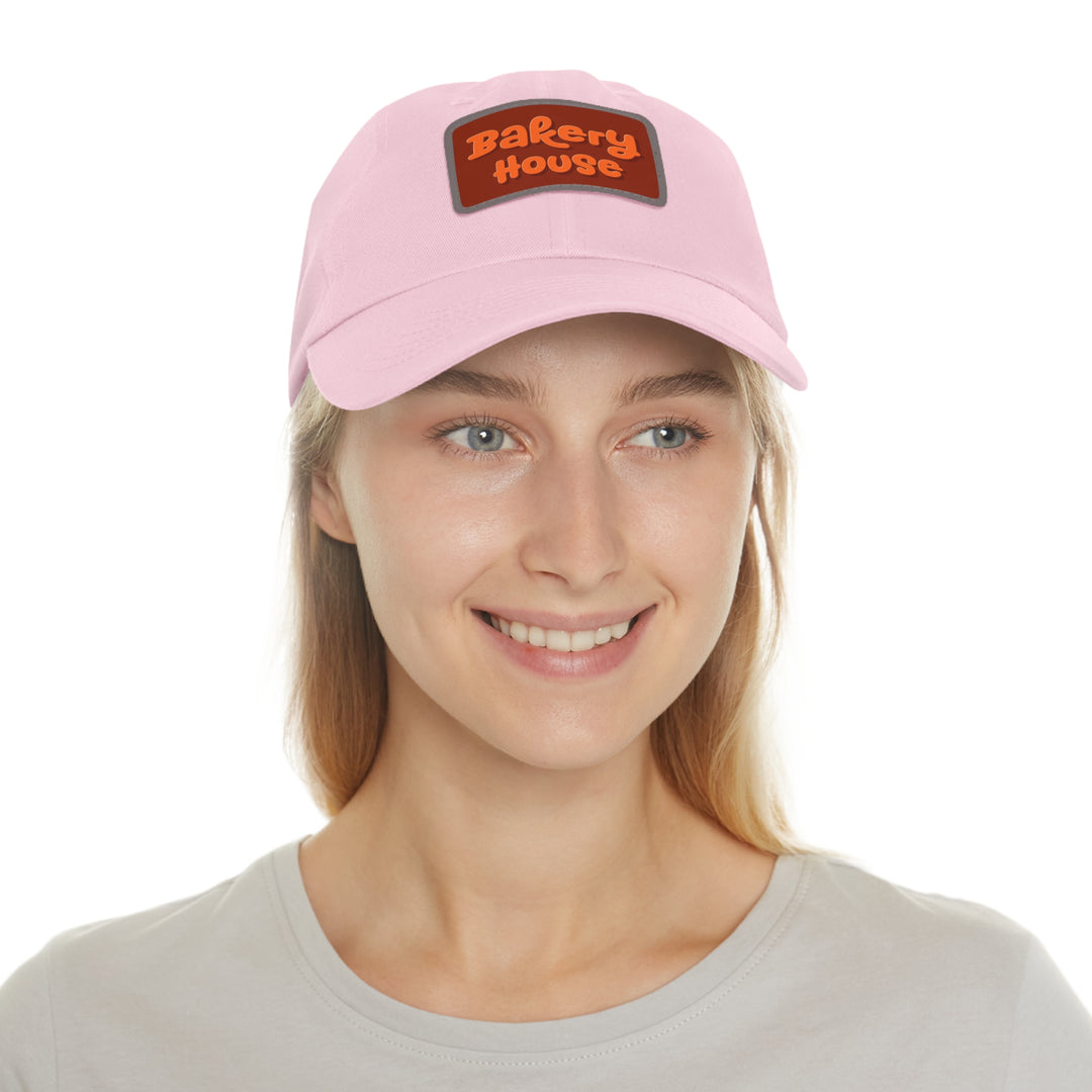 Bakery House Dad Hat with Leather Patch (Rectangle)