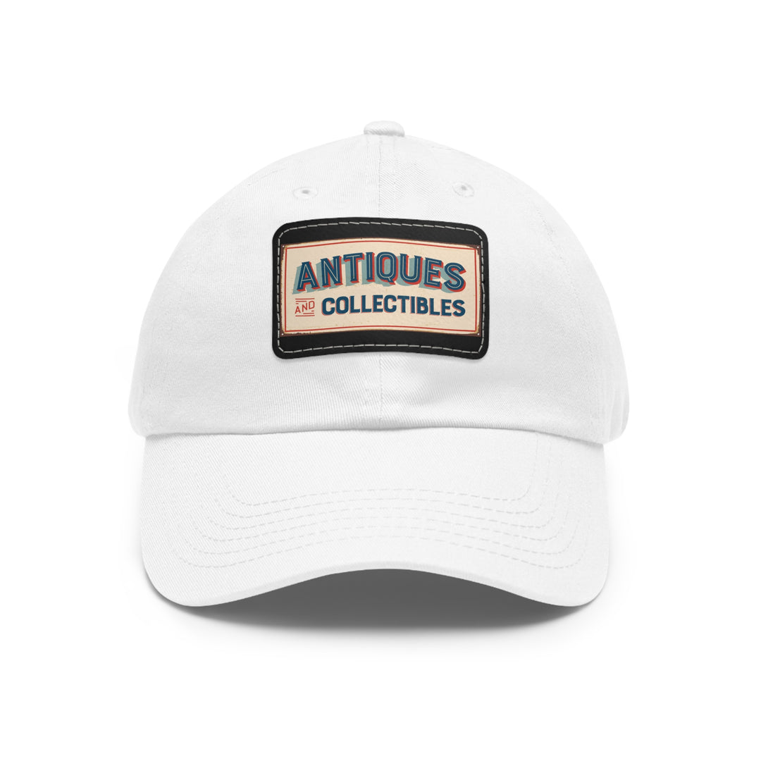 Antiques and Collectibles Dad Hat with Leather Patch (Rectangle)