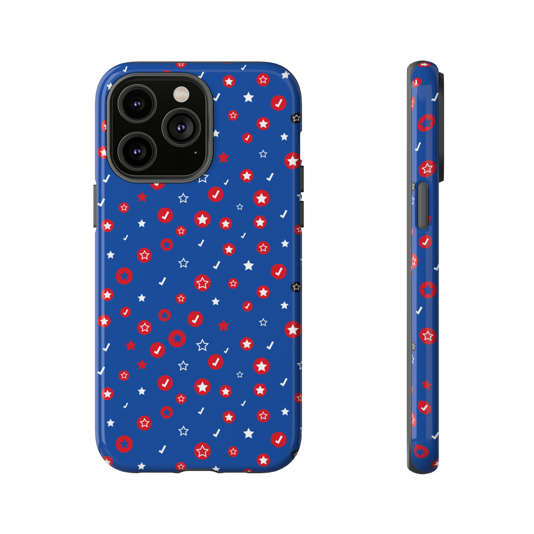 Checks and Stars Tough Phone Case