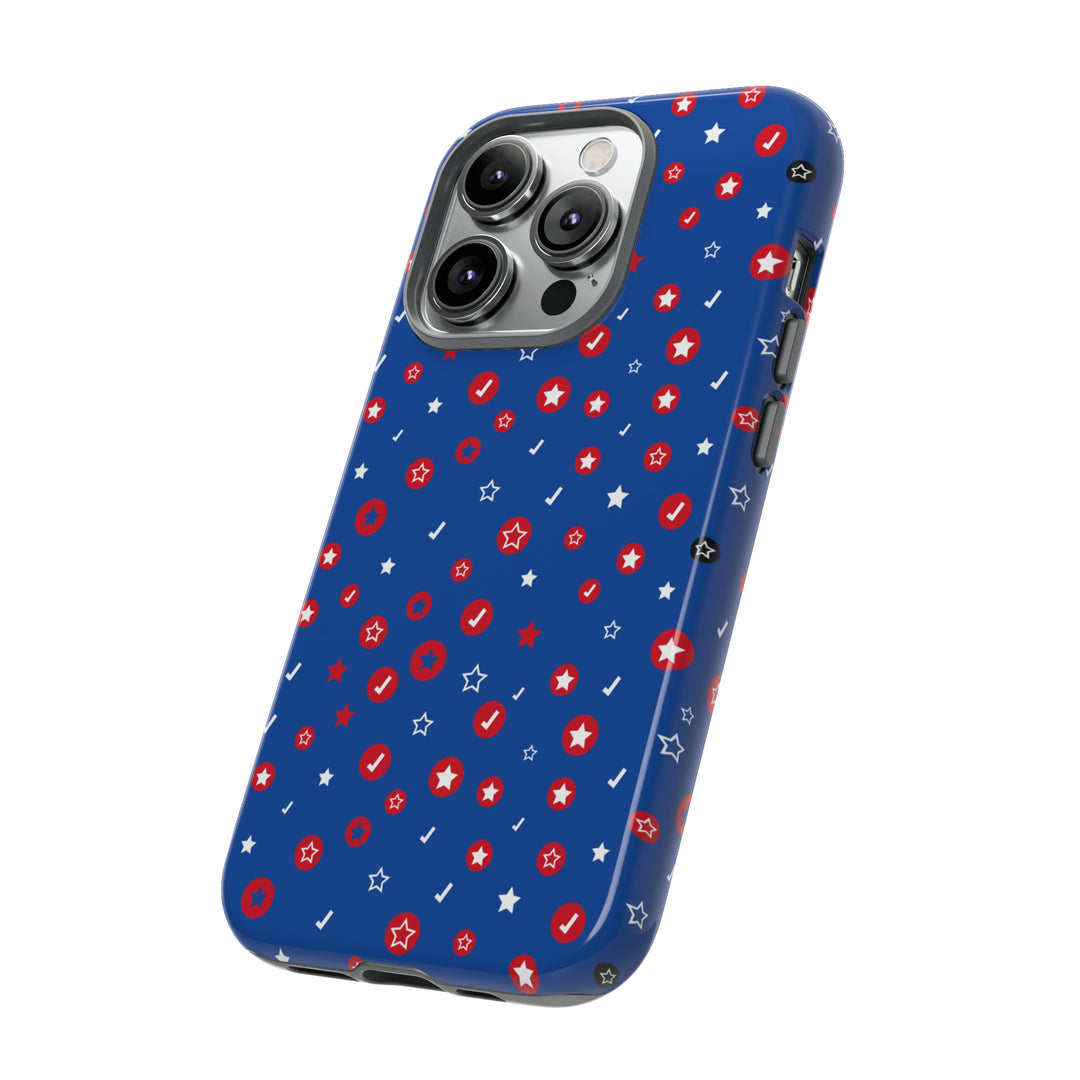 Checks and Stars Tough Phone Case