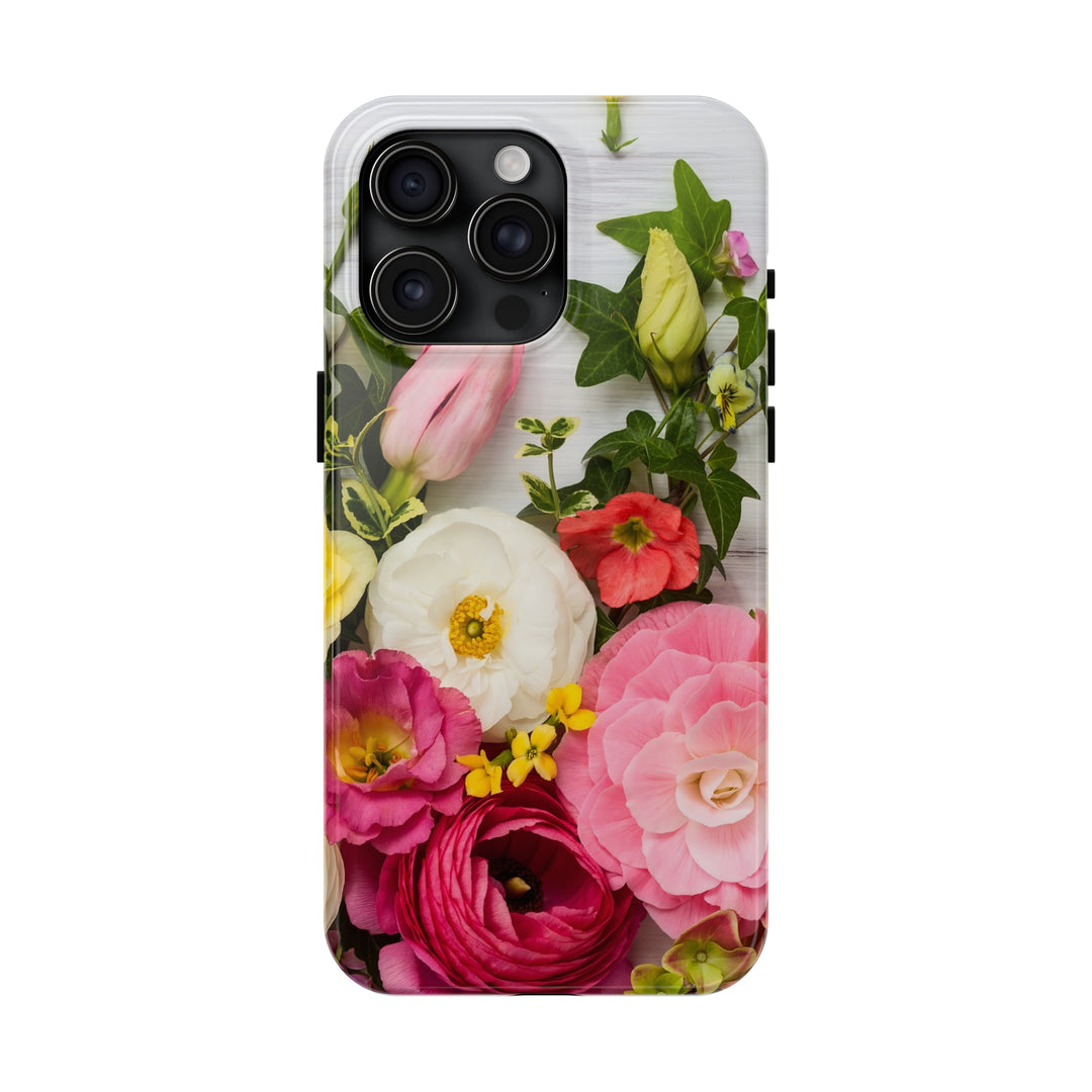 iPhone Flowers Tough Phone Case