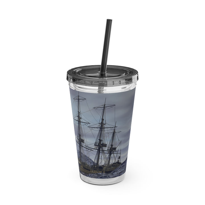 Ocean Galley Sunsplash Tumbler with Straw, 16oz