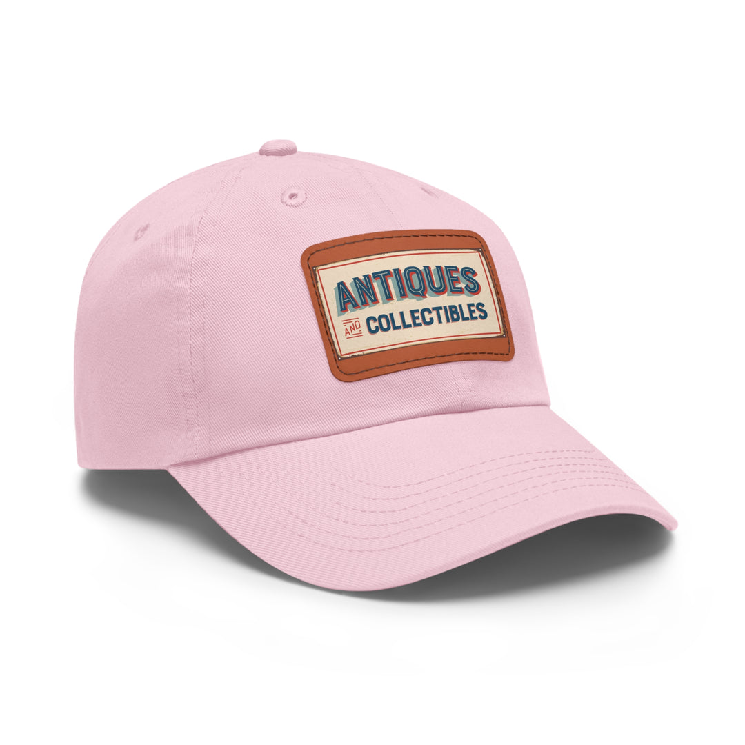 Antiques and Collectibles Dad Hat with Leather Patch (Rectangle)